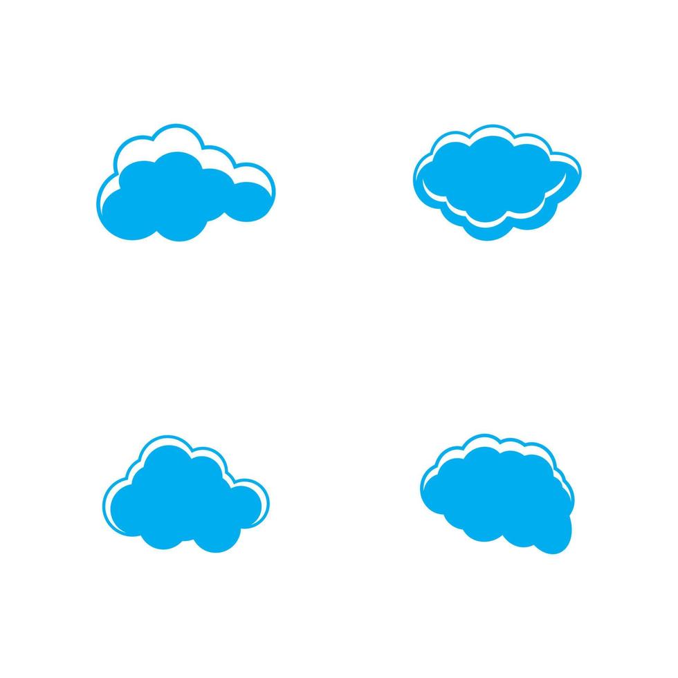 Cloud template vector