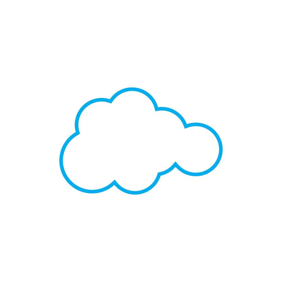 Cloud template vector