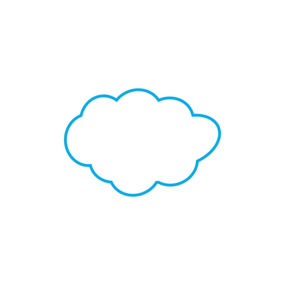 Cloud template vector