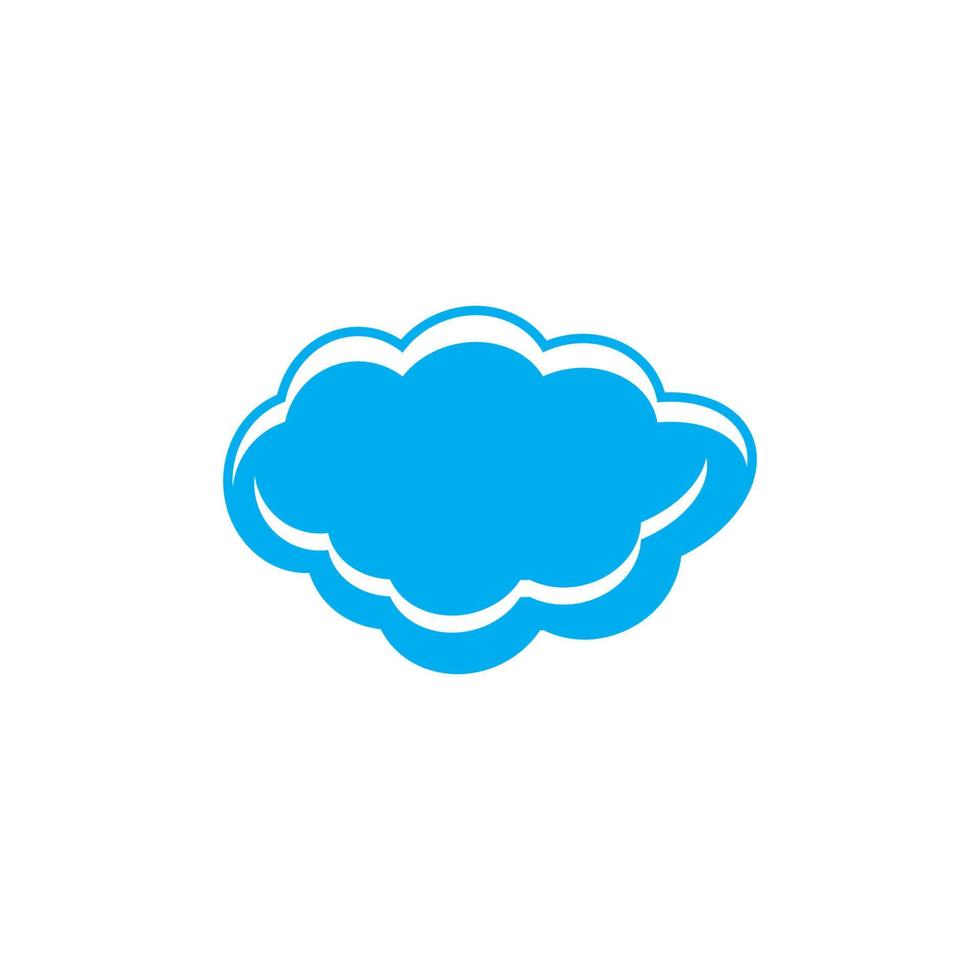 vector de plantilla de nube