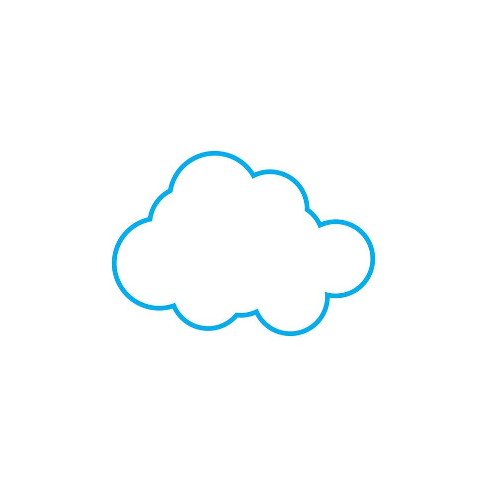 Cloud template vector