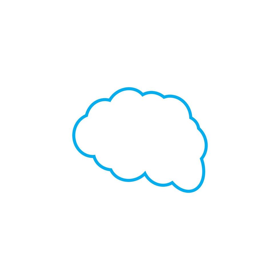 Cloud template vector