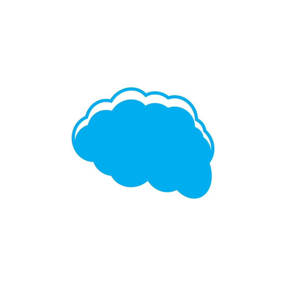 vector de plantilla de nube