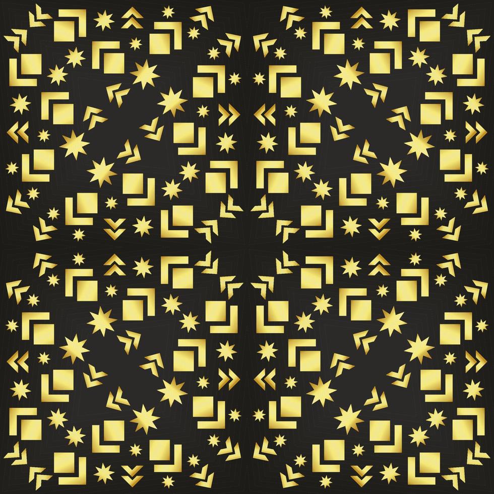 This is a golden geometric texture in the Art Deco style vector