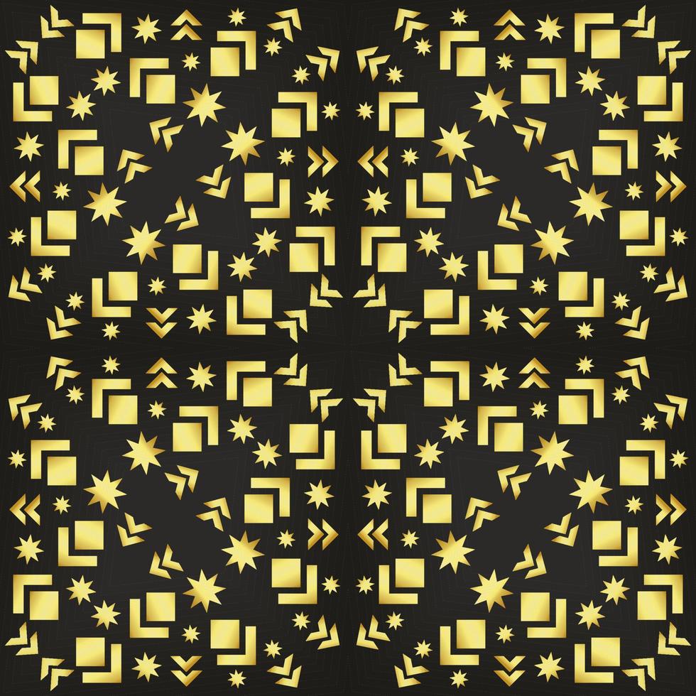 This is a golden geometric texture in the Art Deco style vector