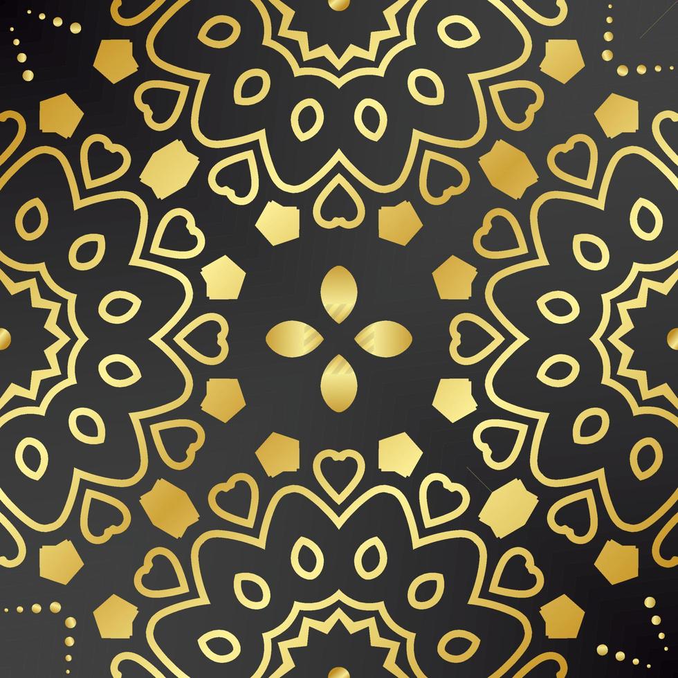 This is a golden volumetric geometric texture with stars vector
