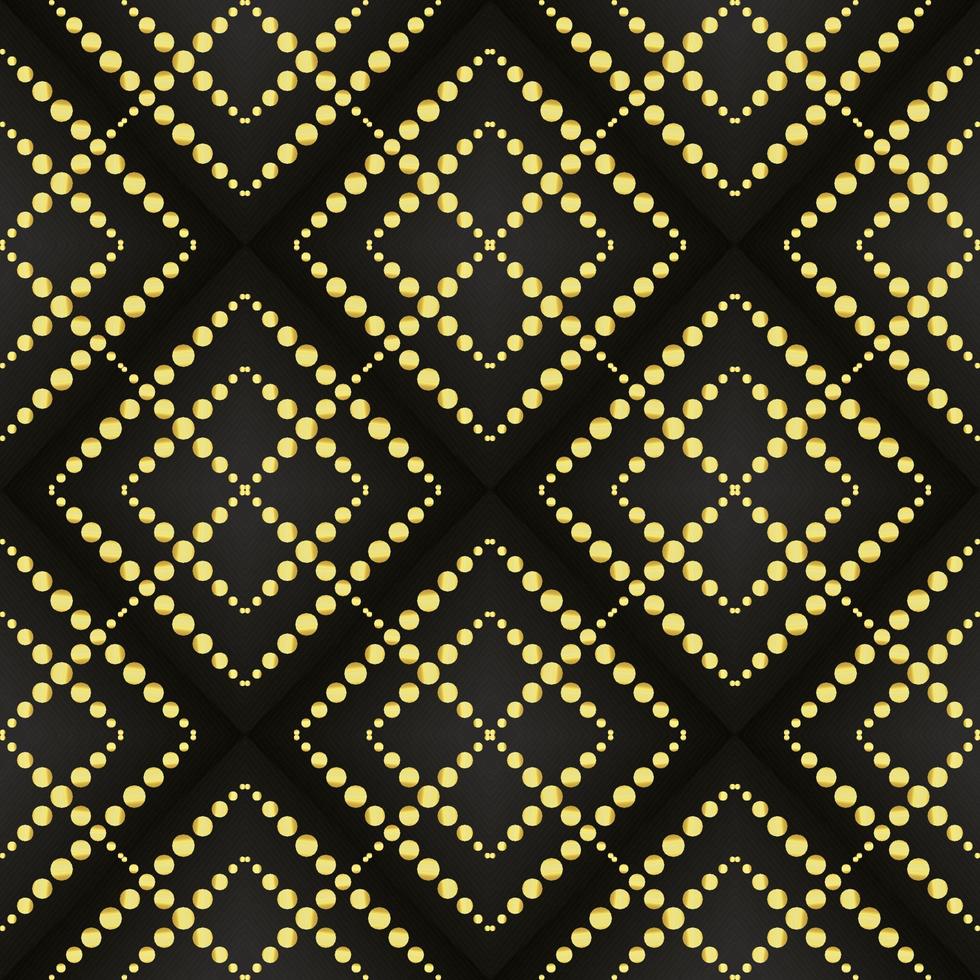 This is a golden texture with squares of beads vector