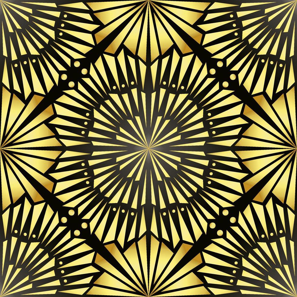 This is a golden texture with geometric colors in the Art Deco style vector