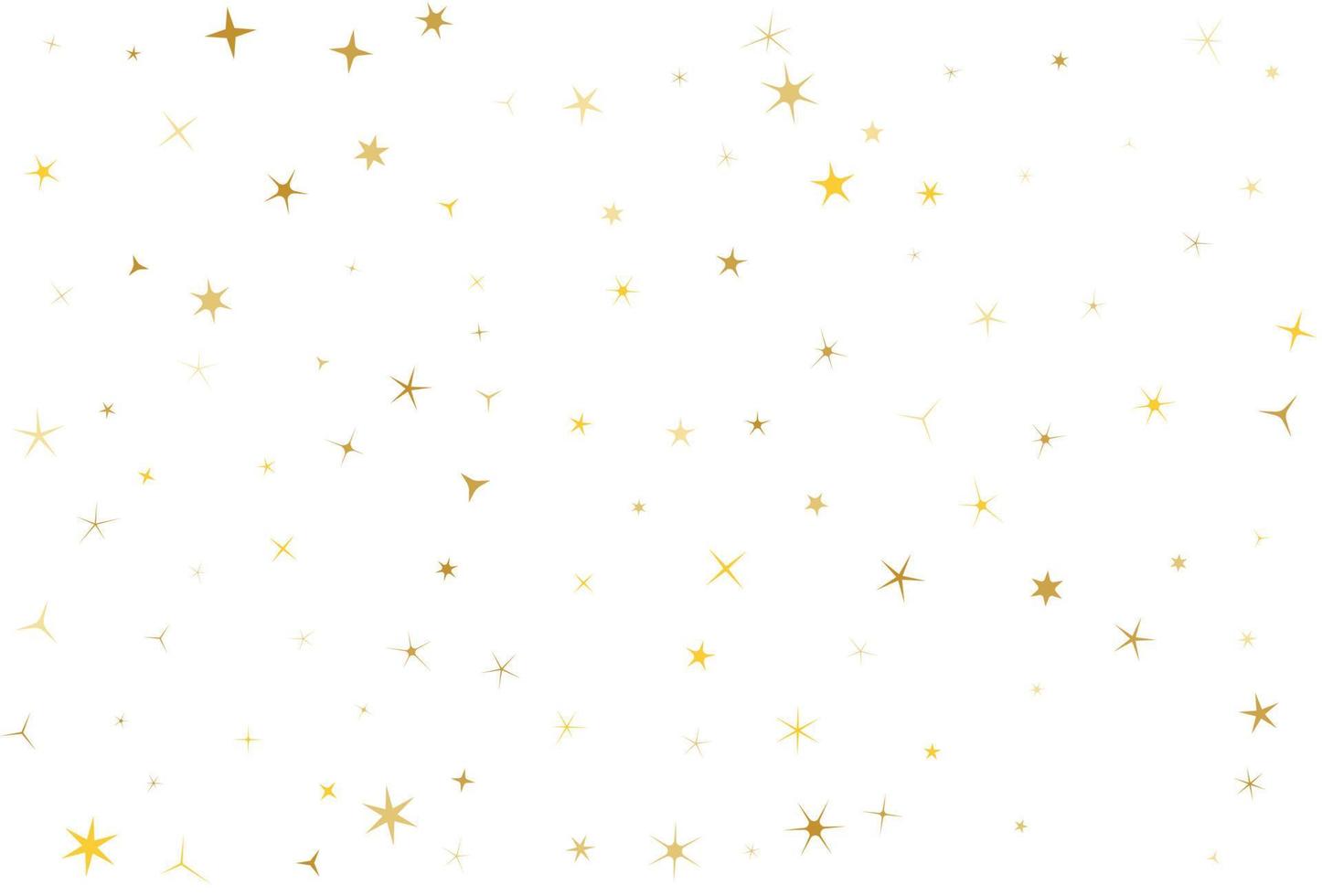 estrellas doradas sobre fondo blanco. vector