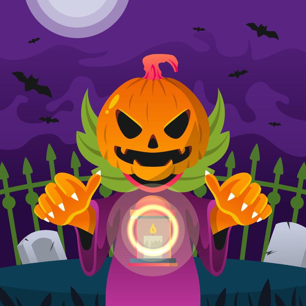 Jack O Lantern on Halloween vector