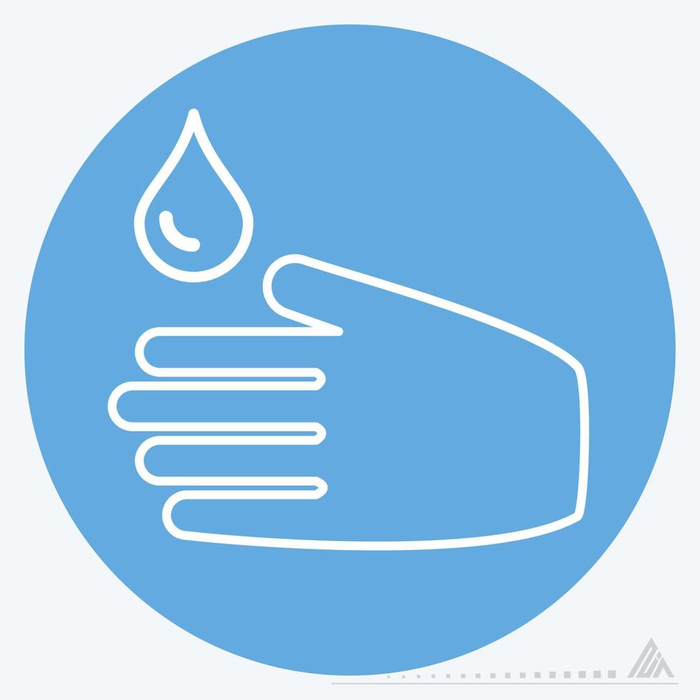 Icon Vector of Wash - Blue Eyes Style