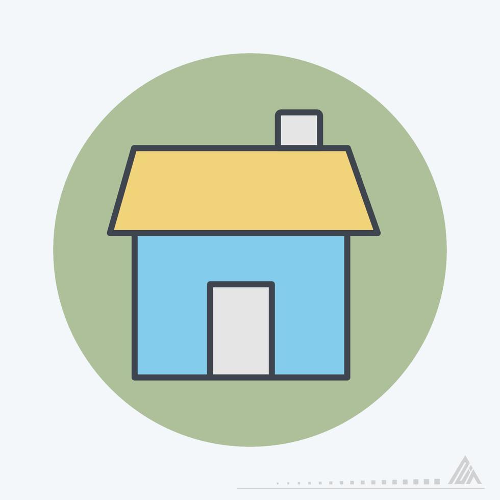 Vector Graphic of House - Color Mate Style