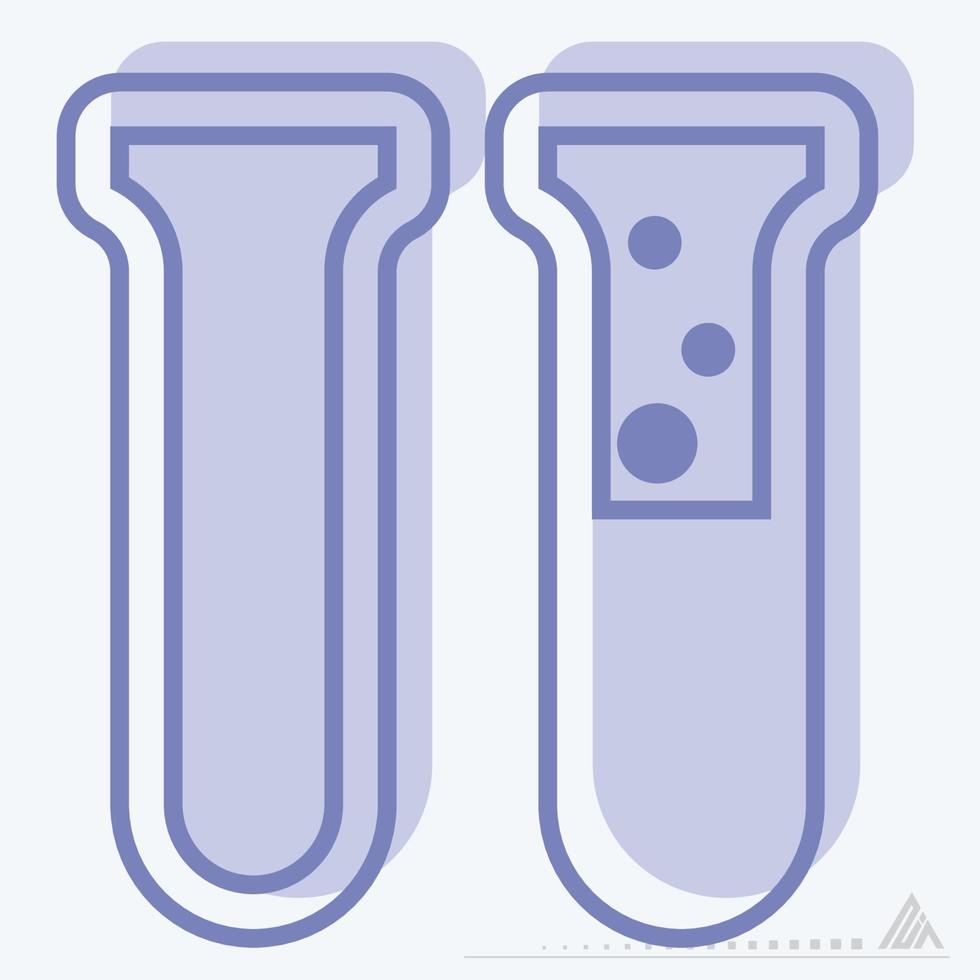 Icon Vector of Vials 3 - Two Tone Style