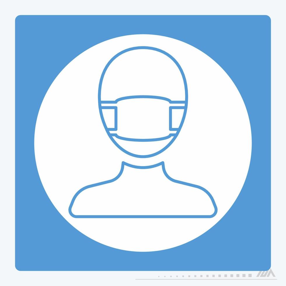 Icon Vector of Surgeon - White Moon Style