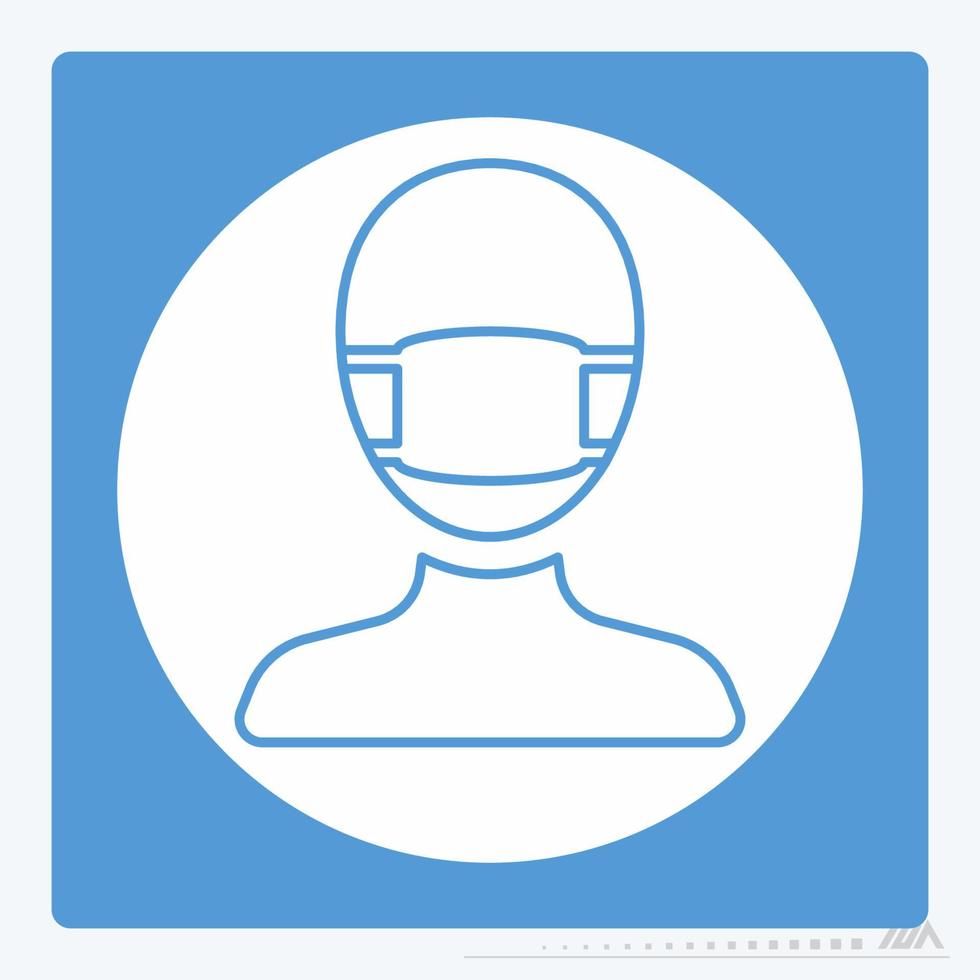 Icon Vector of Surgeon - White Moon Style