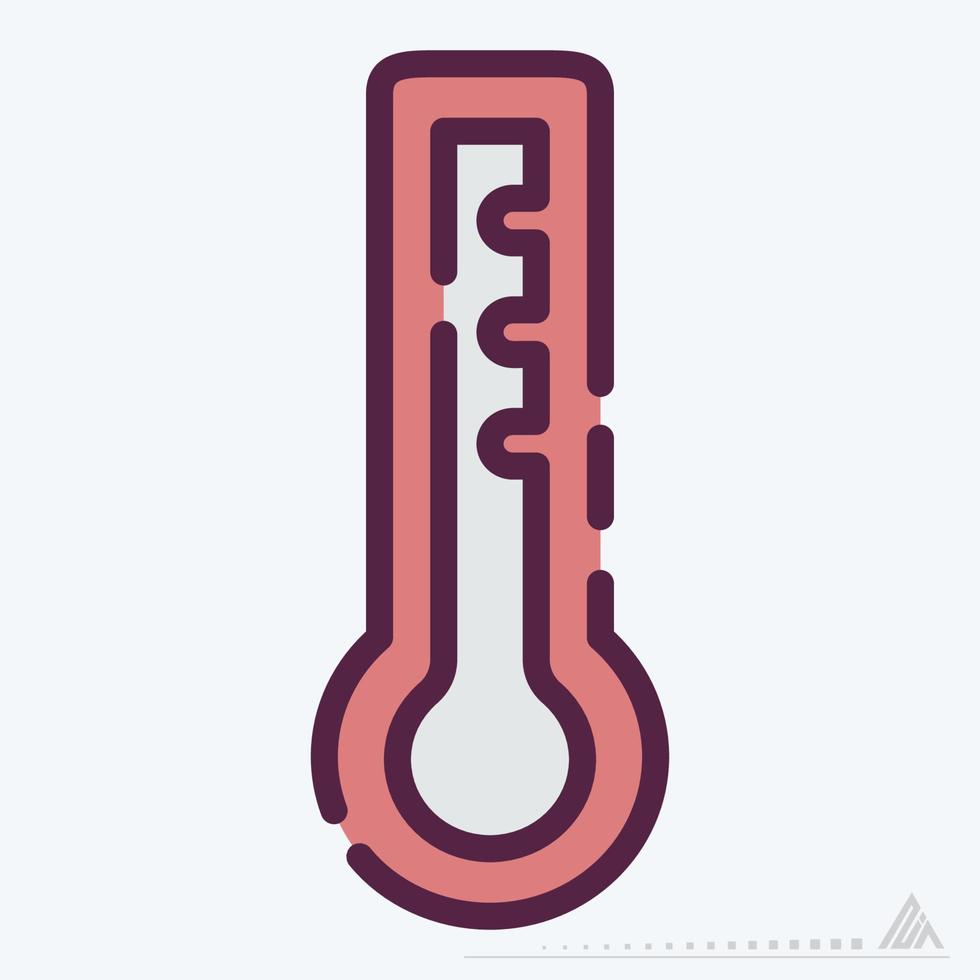 Icon Vector of Temperature - Line Cut Style