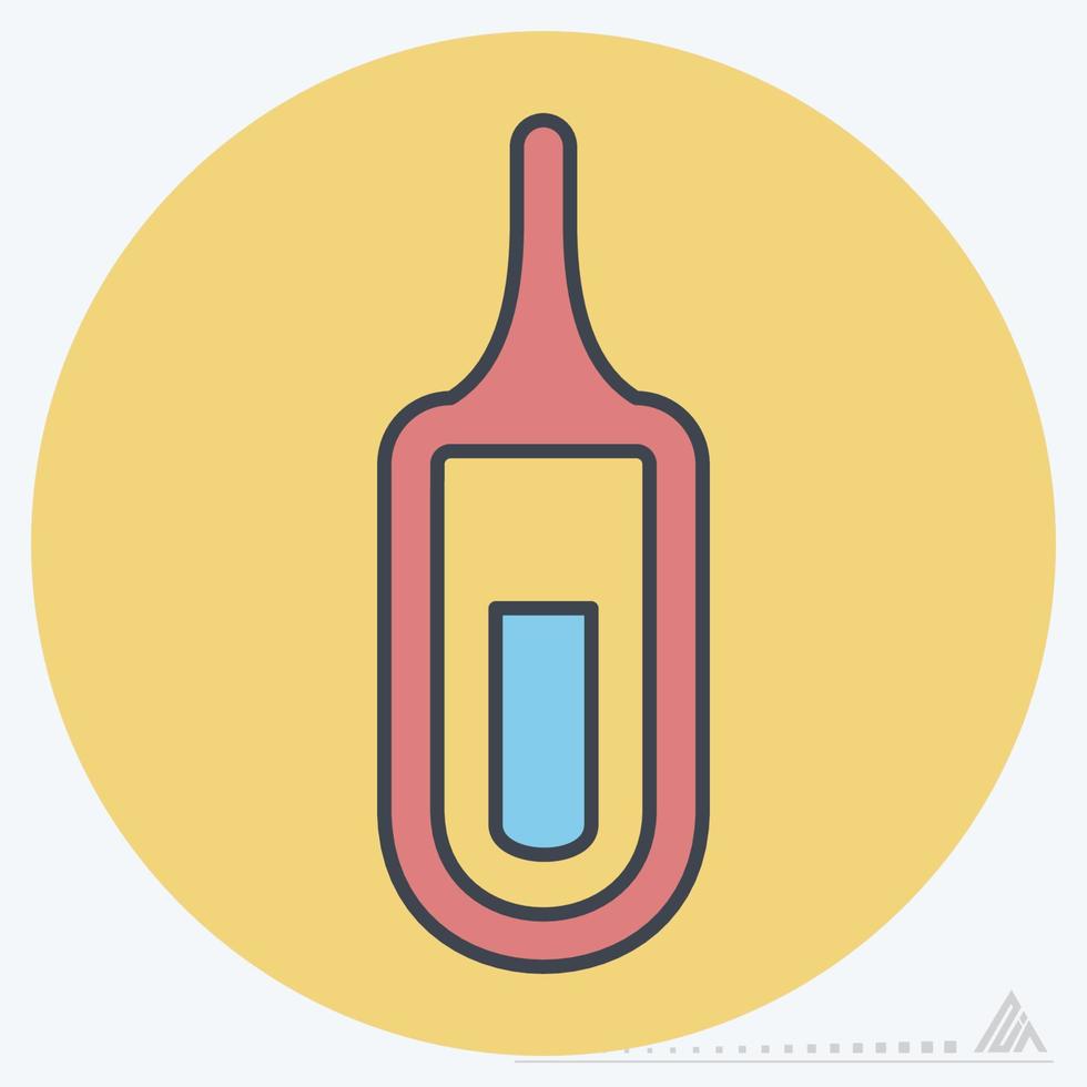 Icon Vector of Thermometer - Color Mate Style