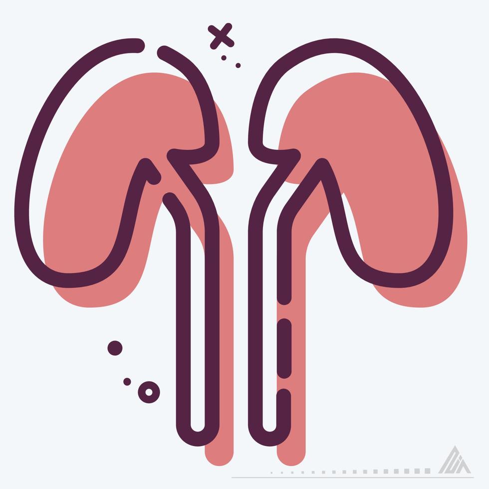 Icon Vector of Kidney - MBE Style