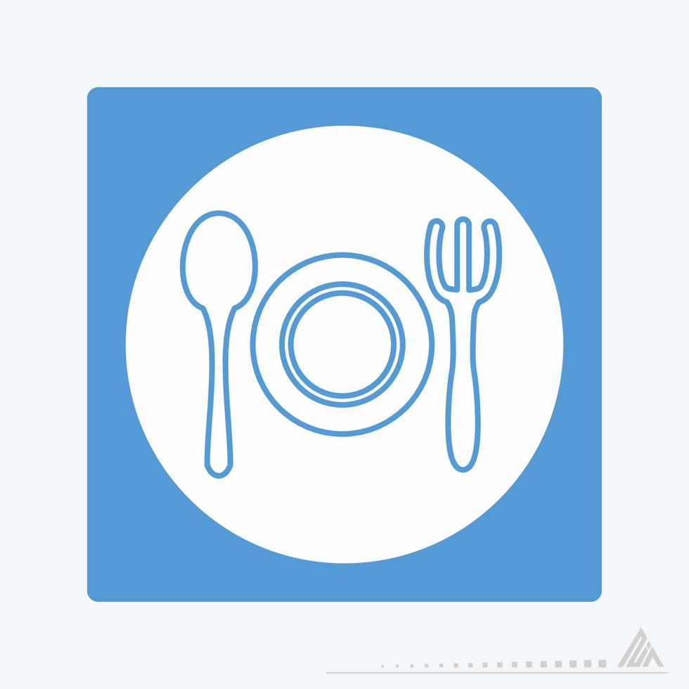 Vector Graphic of Dinner - White Moon Style
