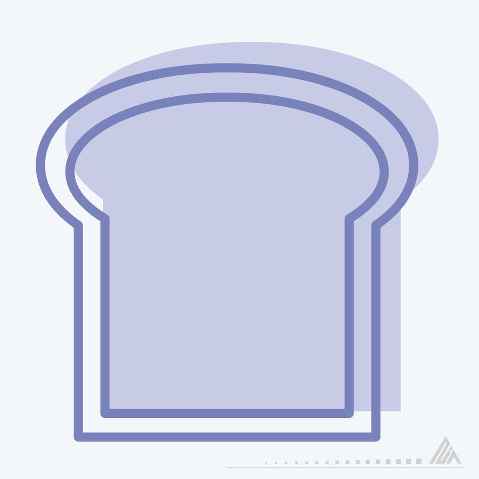 Icon Vector of Toast - Two Tone Style