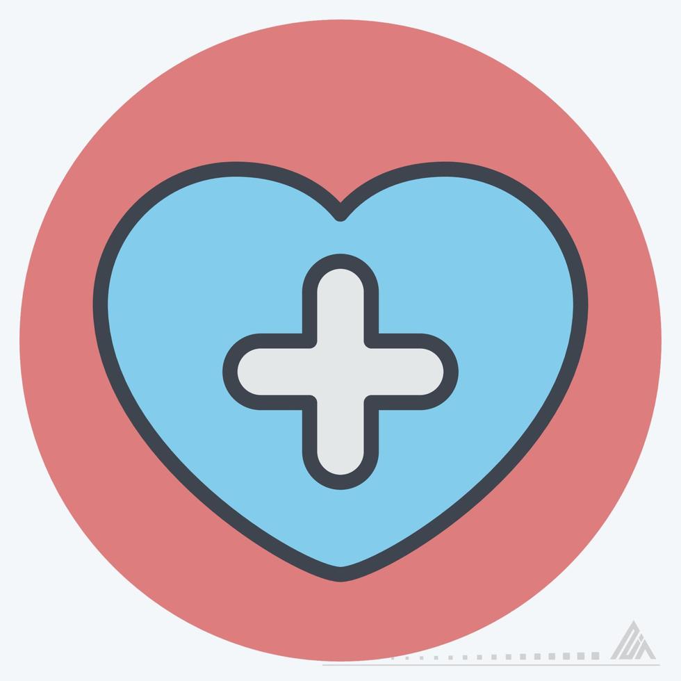 Icon Vector of Pulse - Color Mate Style