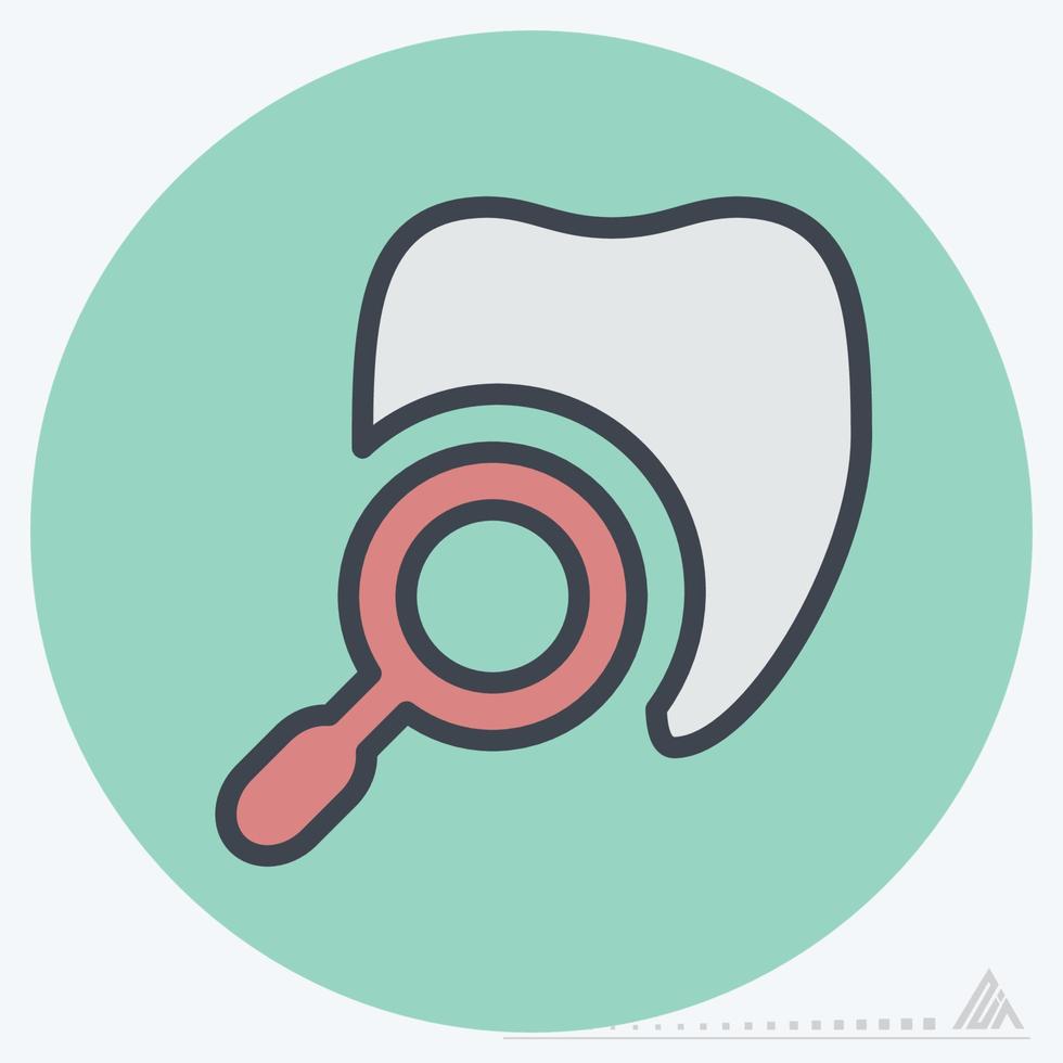 Icon Vector of Dentist - Color Mate Style