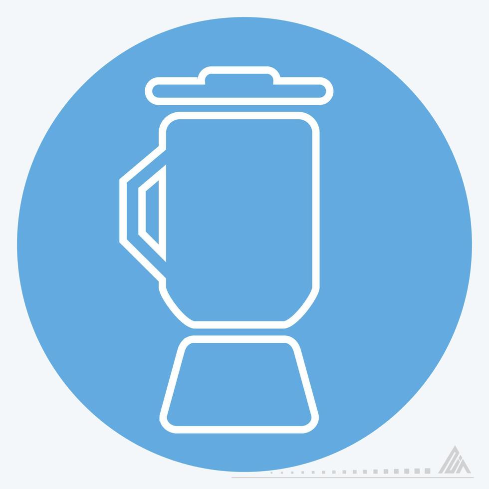 Icon Vector of Coffee Blender - Blue Eyes Style