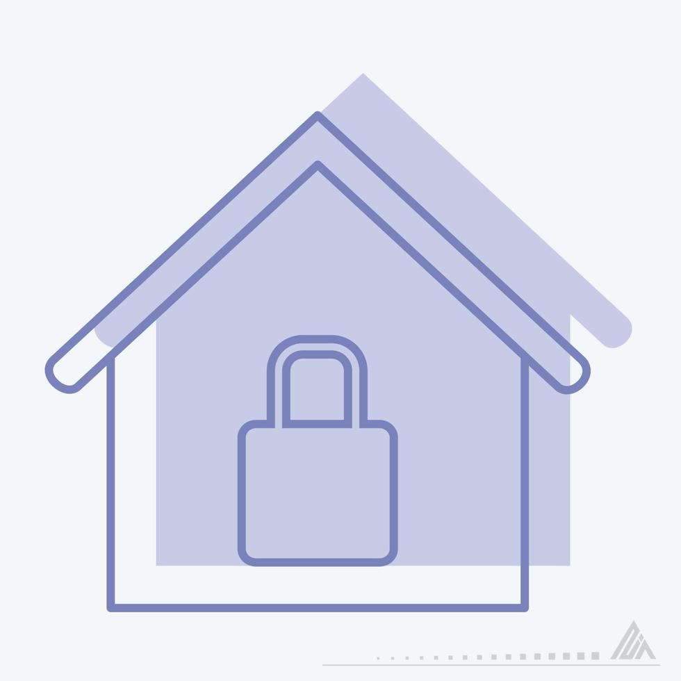 Vector Graphic of Secure House - Twins Style