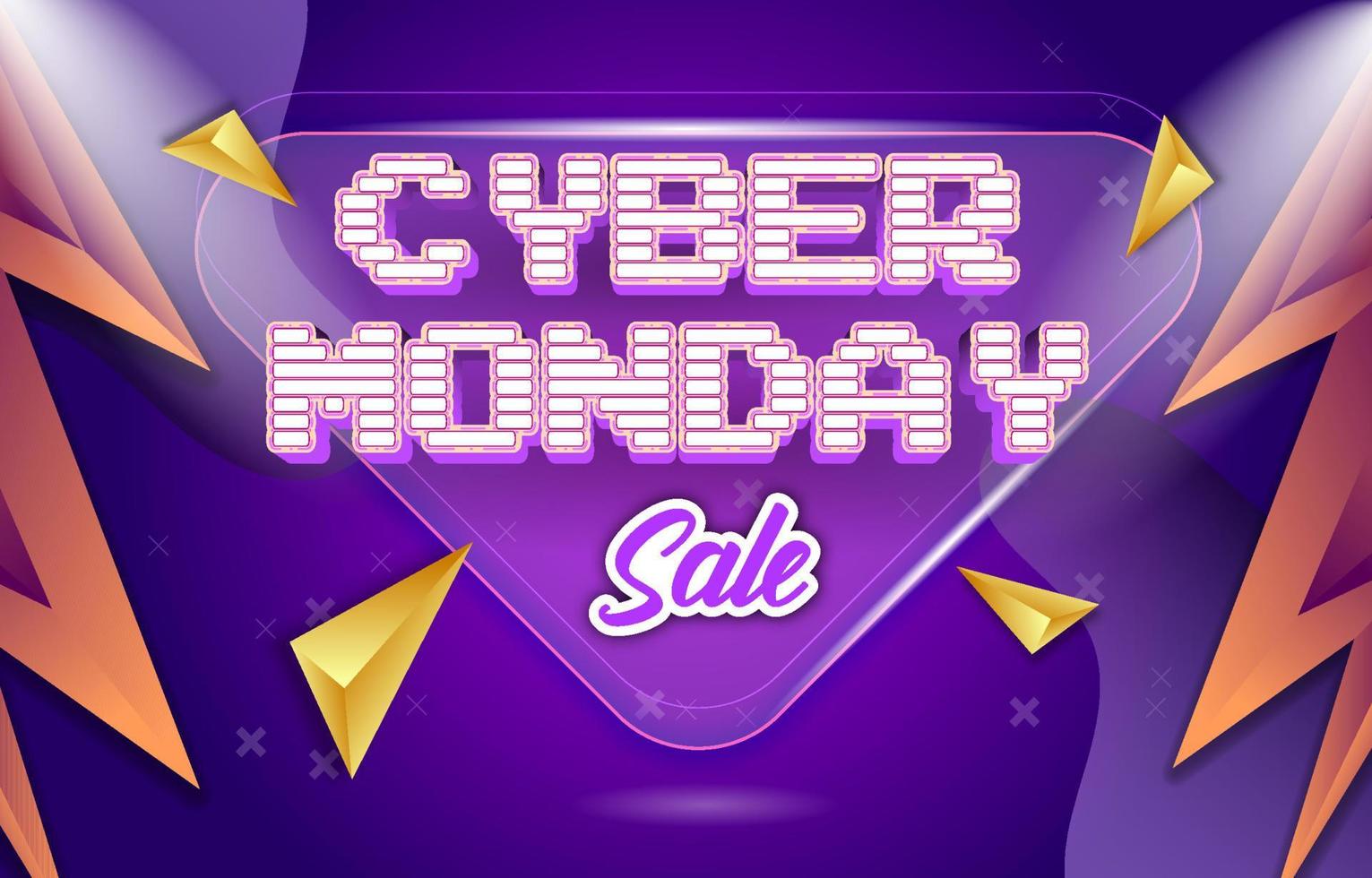 Cyber Monday Modern Background vector