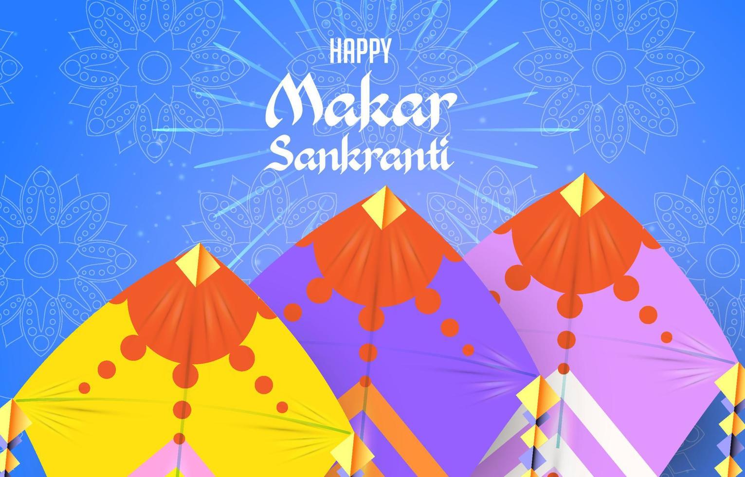 Makar Sankranti Background vector