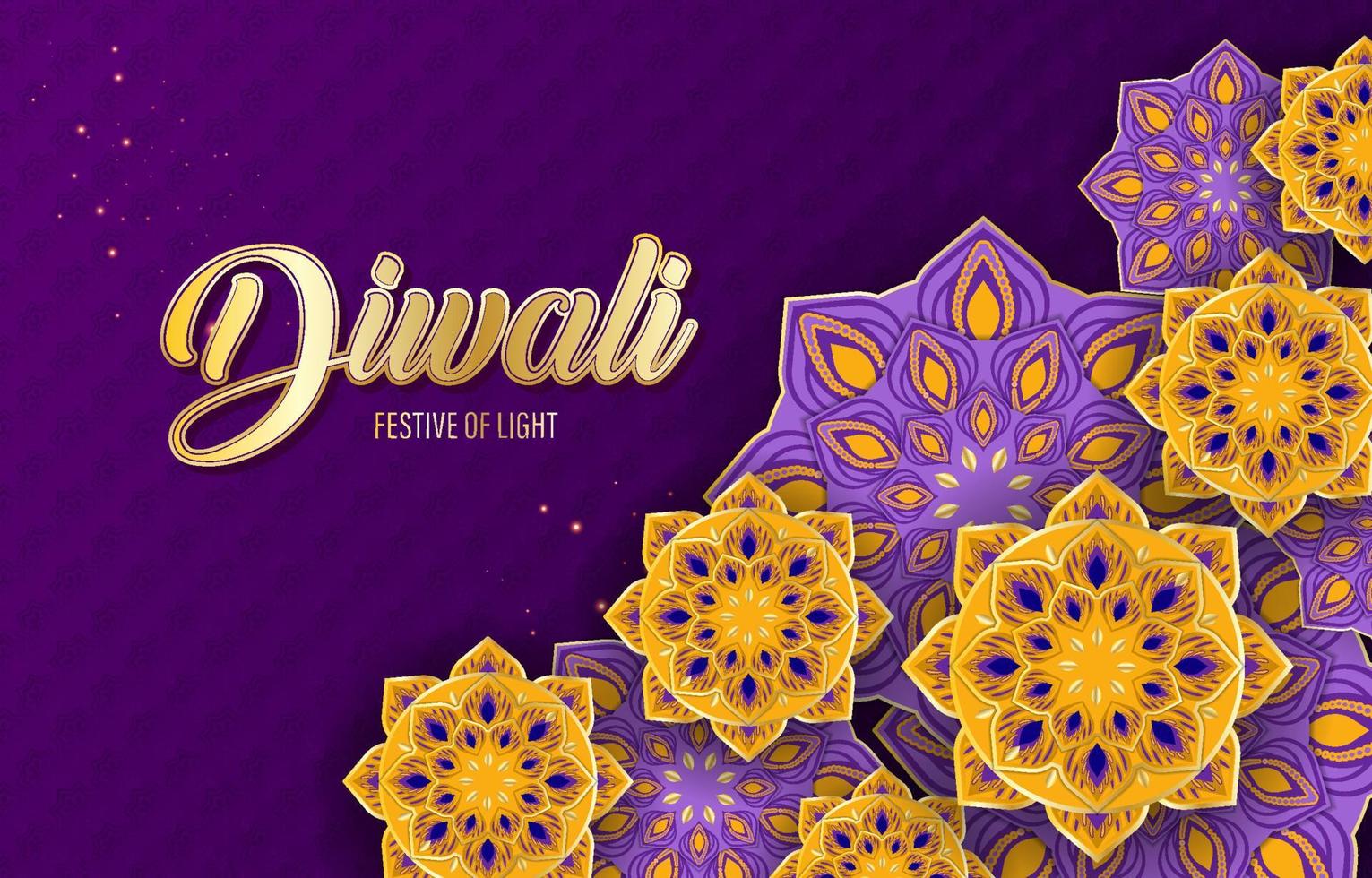 Diwali Festival of Lights Background vector
