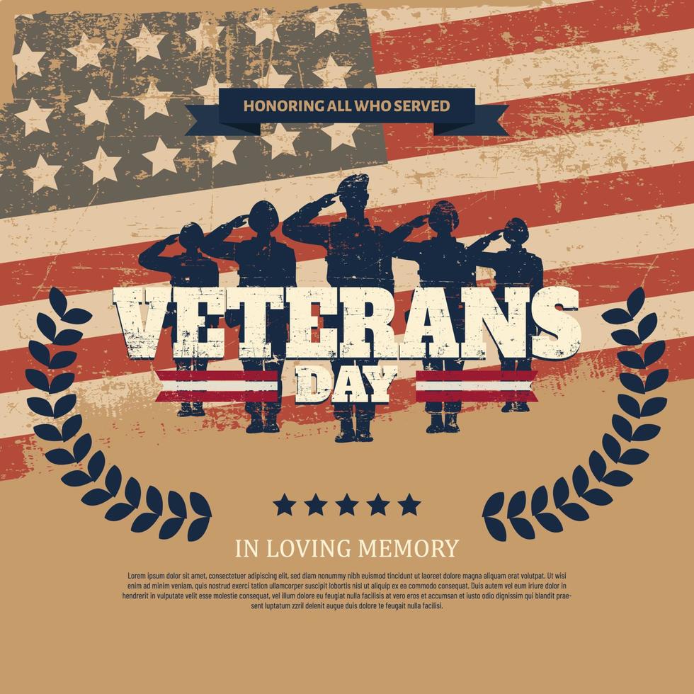 US Veterans Day Background vector