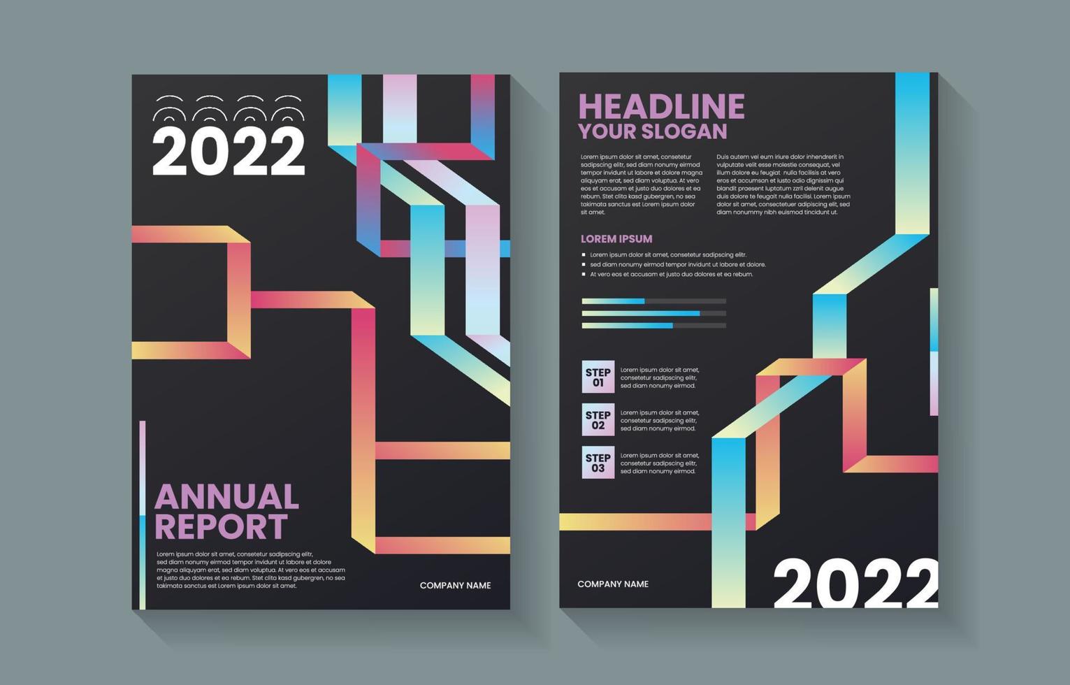 Annual Report Template vector