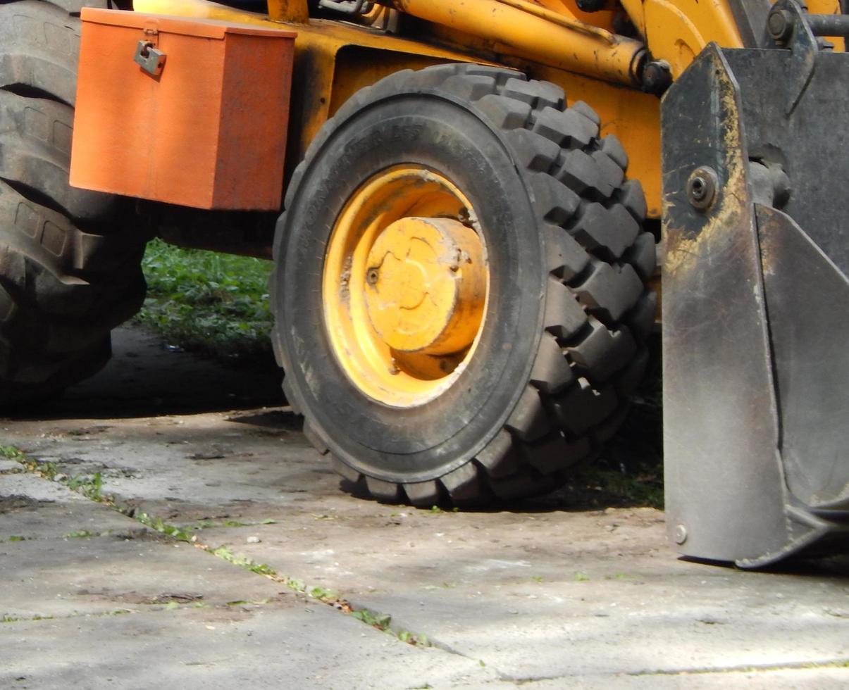 Road construction machinery photo