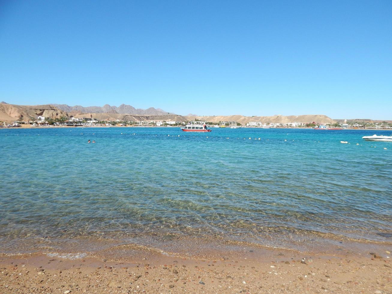 descansar en una ciudad turística y hoteles en egipto sharm el sheikh foto