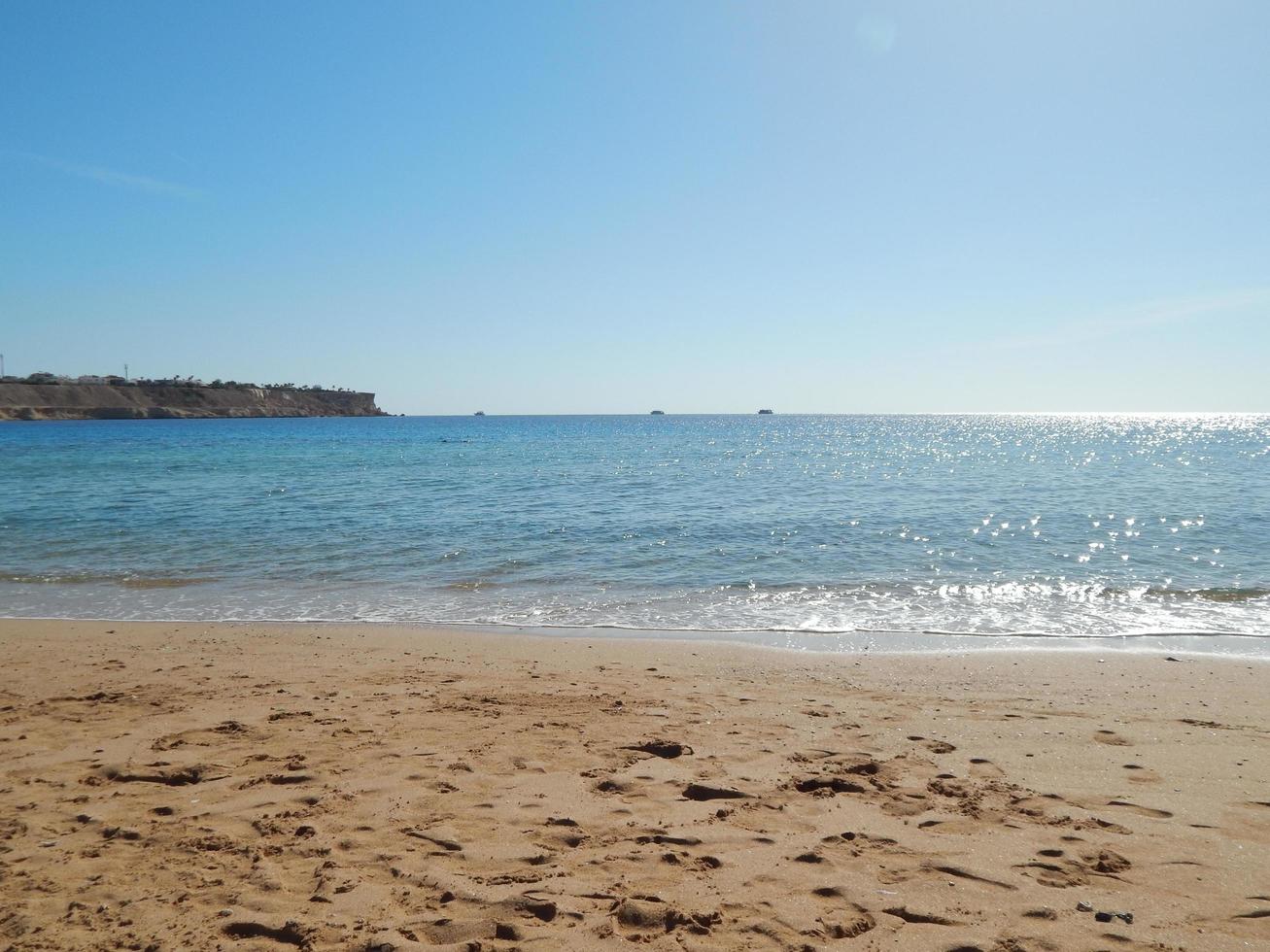 Nature beaches of the resort in Egypt Sharm El Sheikh photo