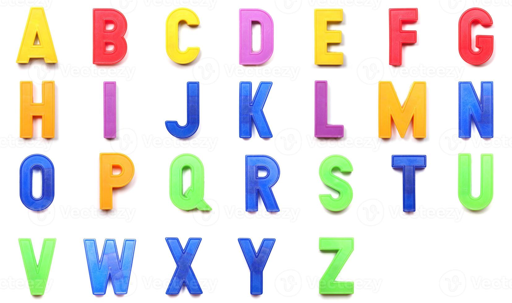 Uppercase letters of the alphabet photo