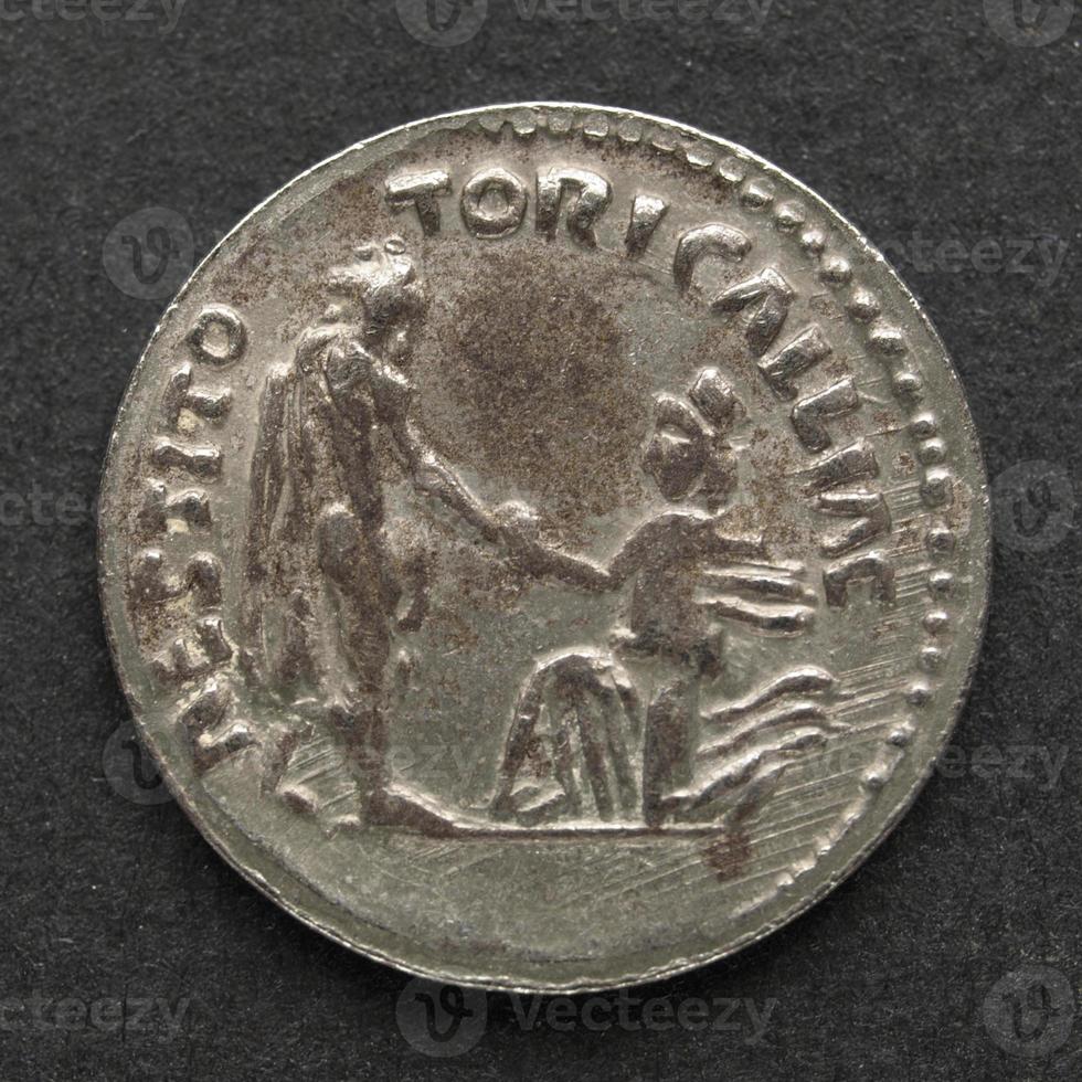 Ancient Roman and Greek coin photo