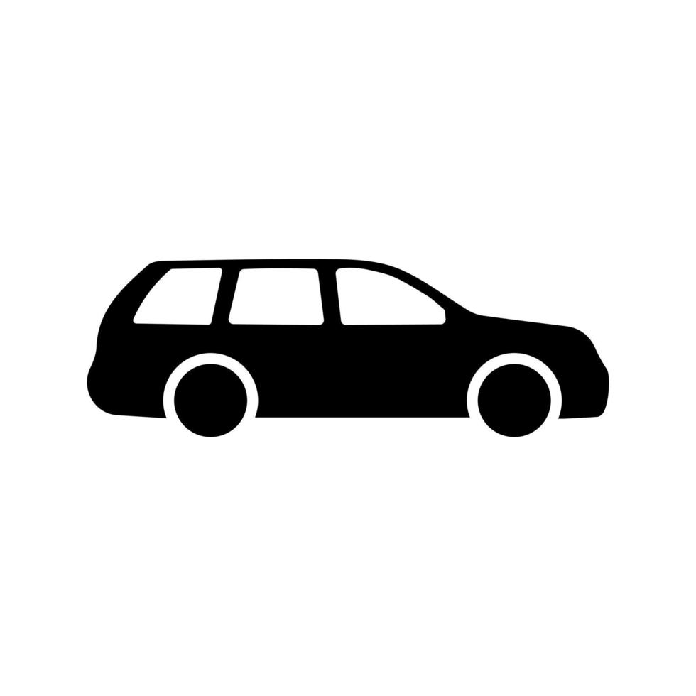 Car icon in flat style Simple traffic icon vector