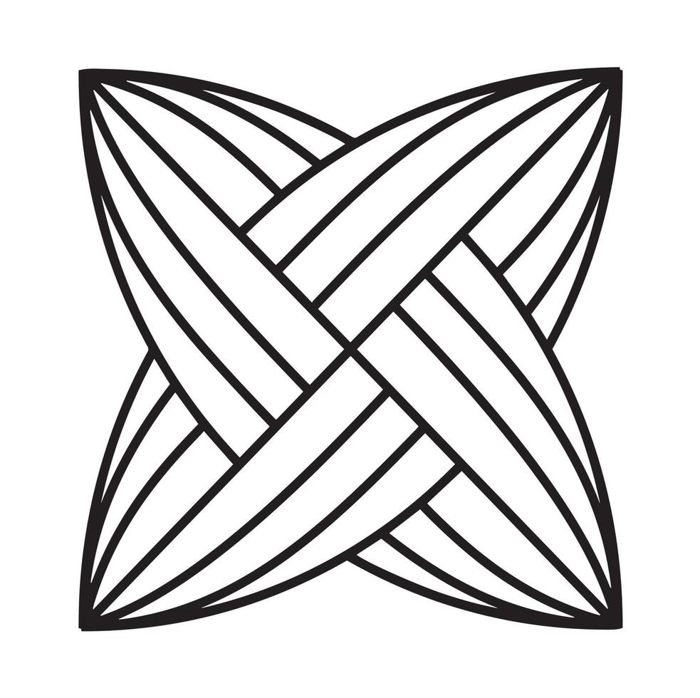 Node, a geometric element from which you can make an ornament or background. vector
