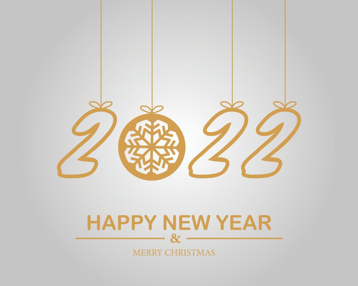 Happy New Year Merry Christmas Template vector