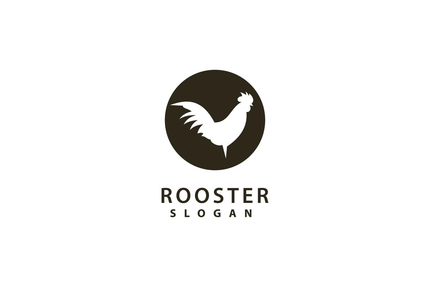 Rooster icon template design vector icon illustration