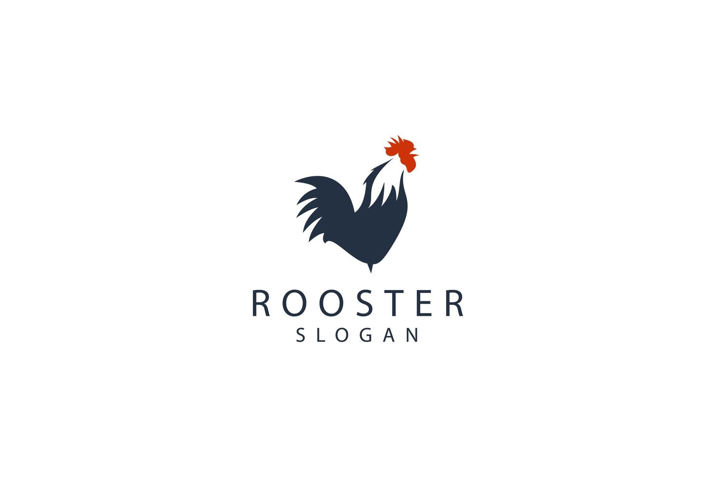 Rooster icon template design vector icon illustration