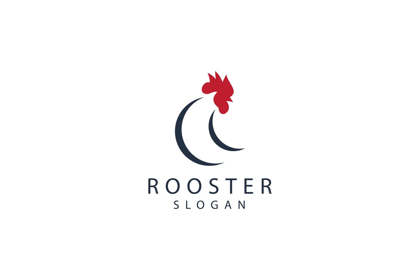Rooster icon template design vector icon illustration