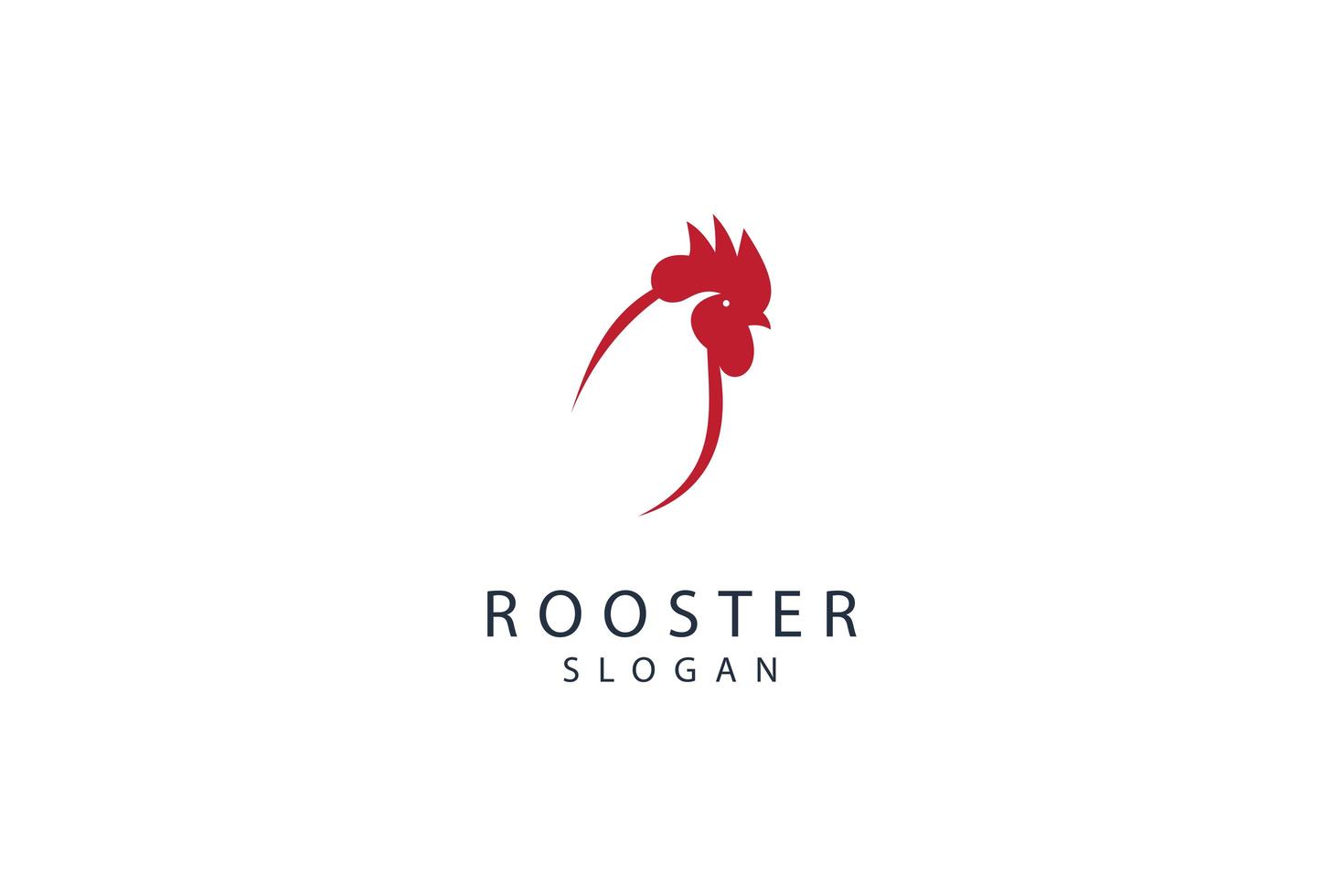 Rooster icon template design vector icon illustration