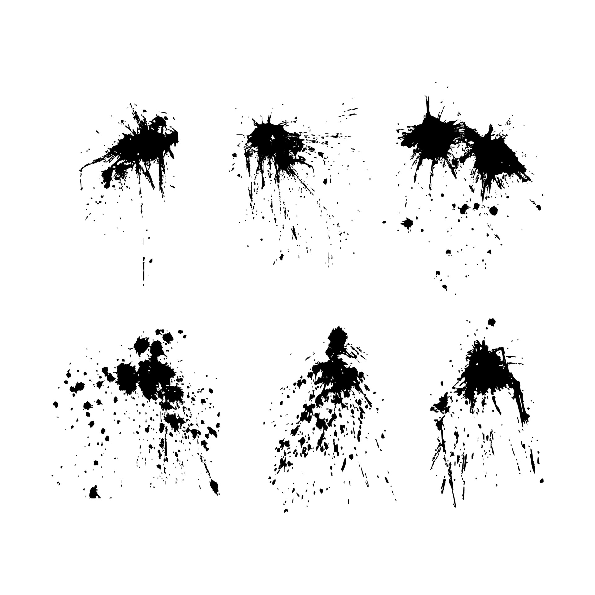 Blood Splatter Black And White
