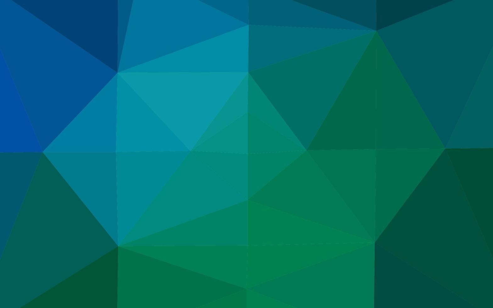 Dark Blue, Green vector polygonal background.