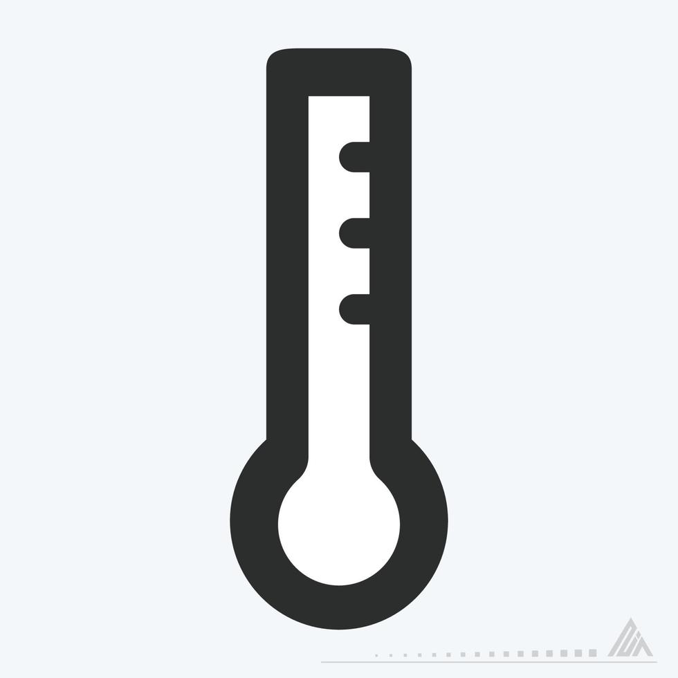 Icon Vector of Temperature - Glyph Style