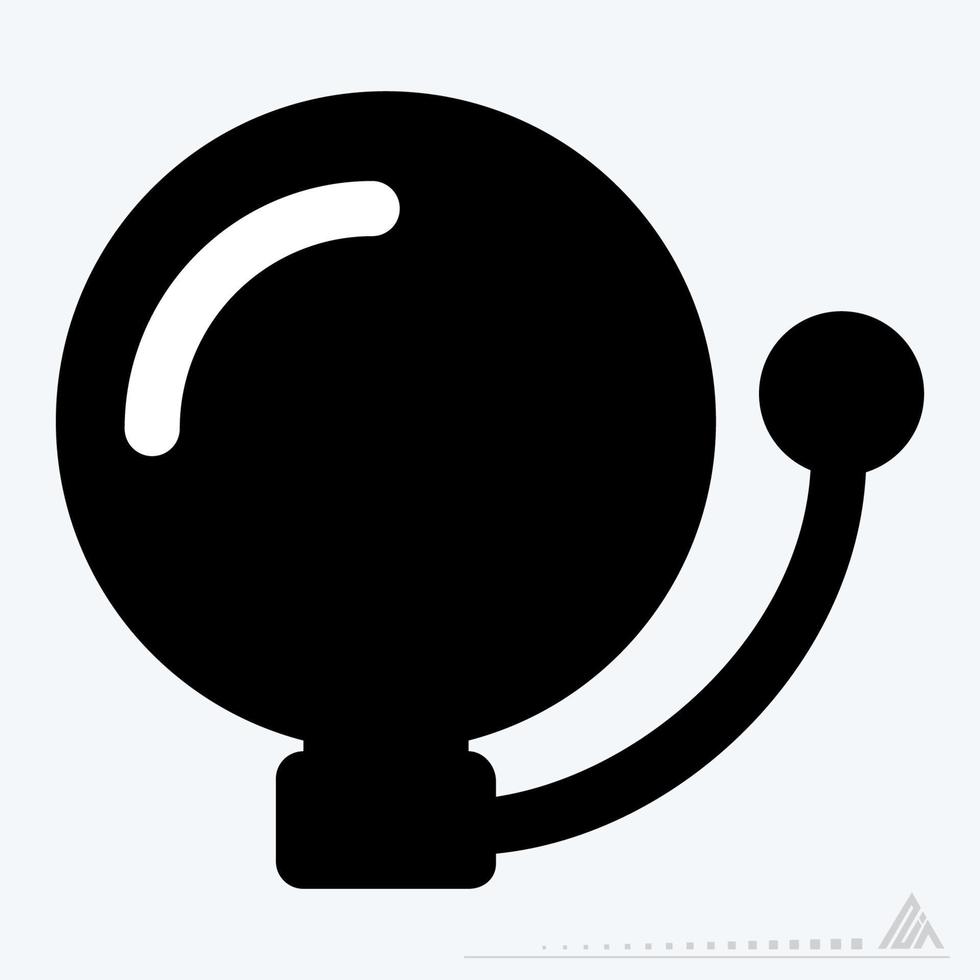 Icon Vector of School Alarm - Glyph Style