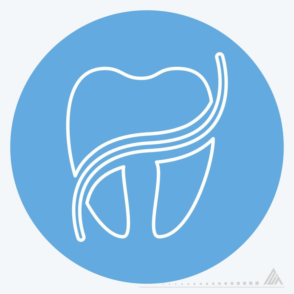 Icon Vector of Dental Floss - Blue Eyes Style